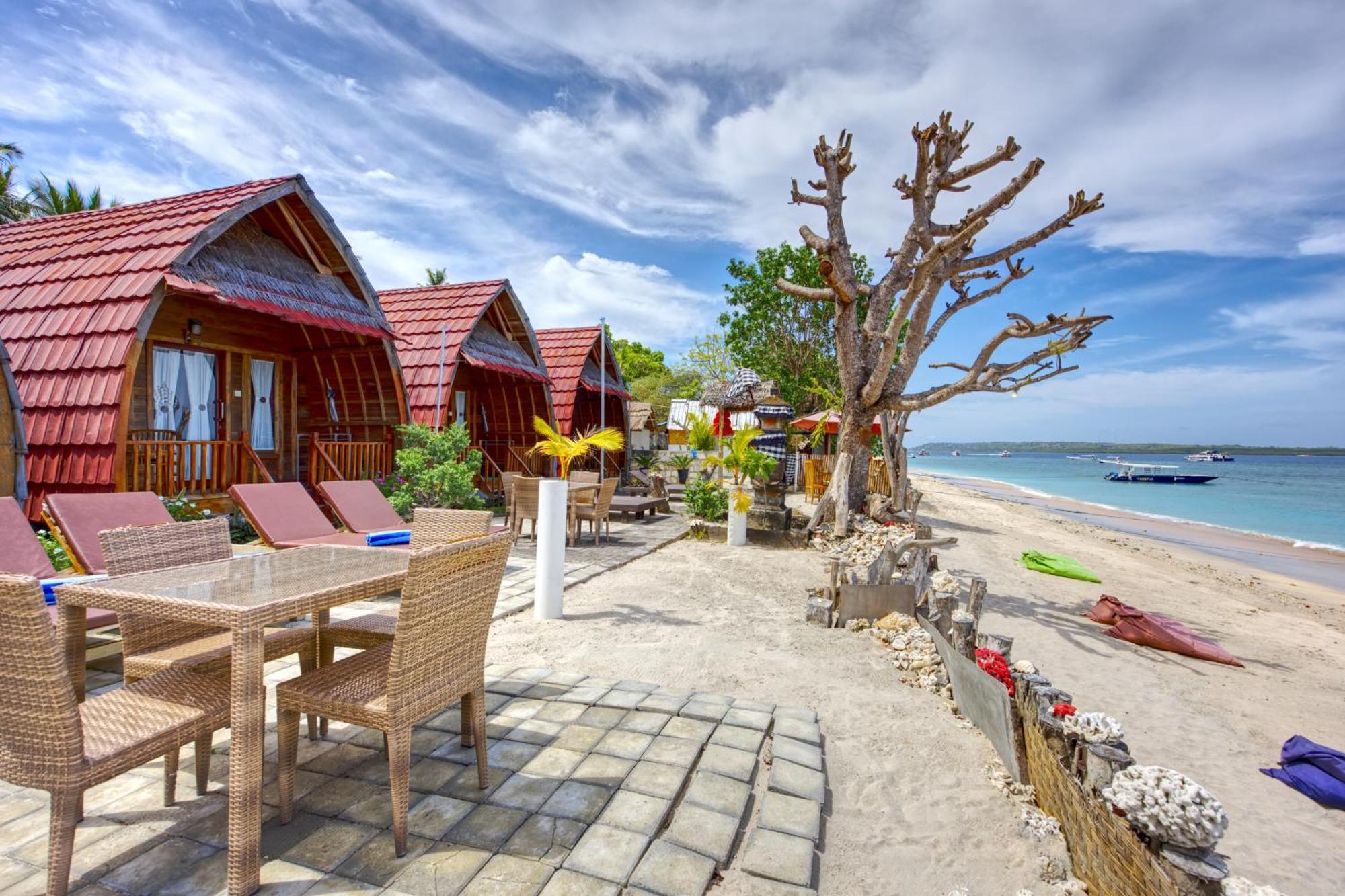 Santen Beach Bungalows Ped Exteriör bild